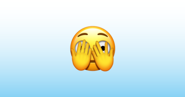 Que significa el emoji tapandose la cara