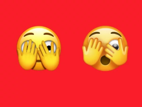 Emoji tapándose la cara