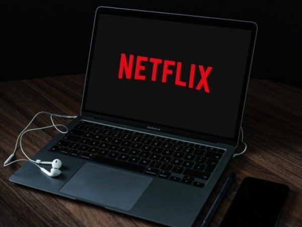 Logo de Netflix en computador