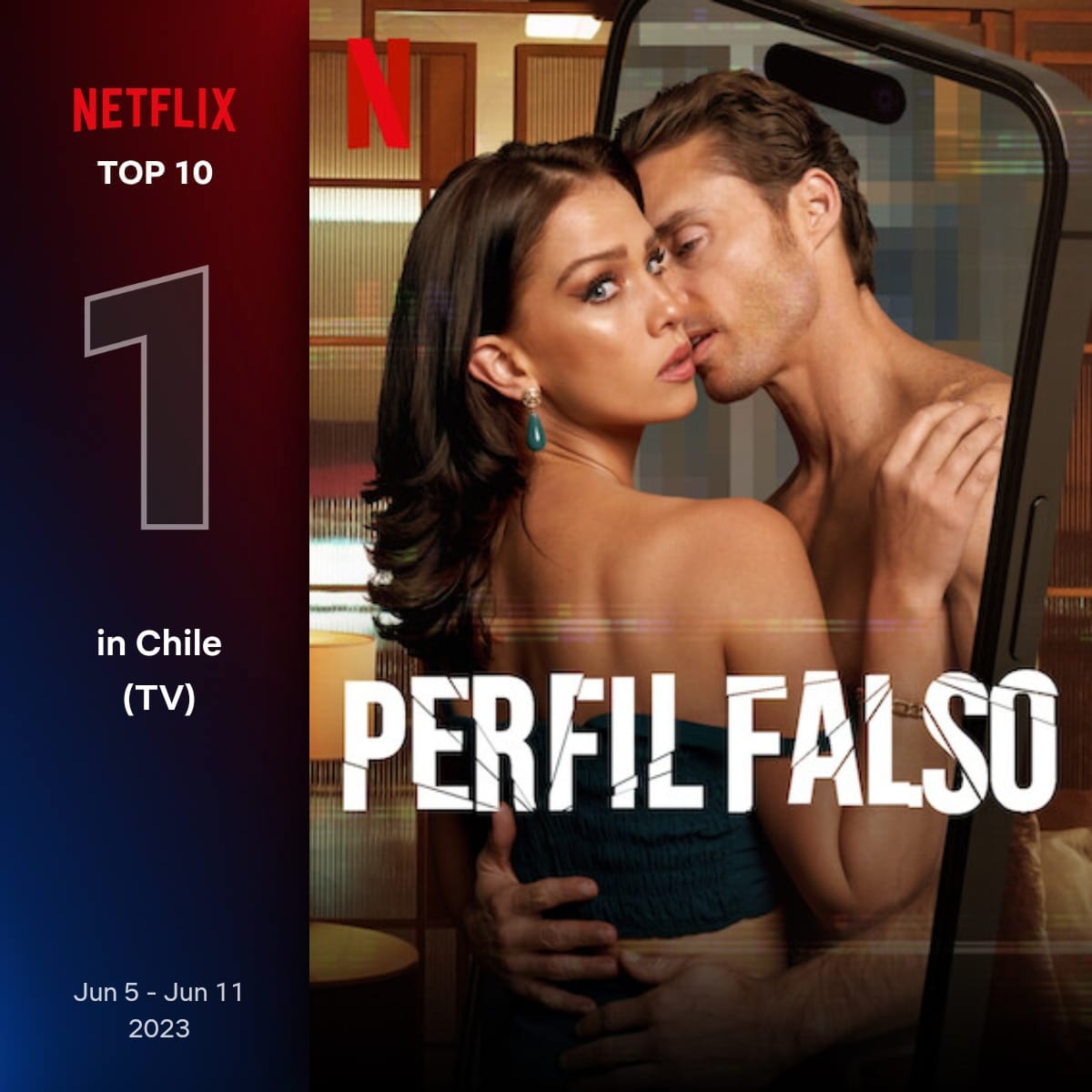 Captura del top 10 de Netflix.