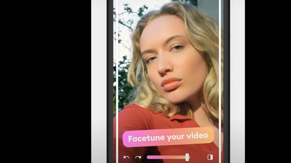 FaceTune's video app