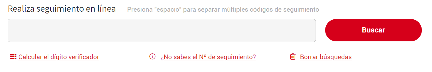 Seguimiento en línea Correos de Chile