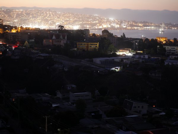 Vista panorámica de un corte de luz