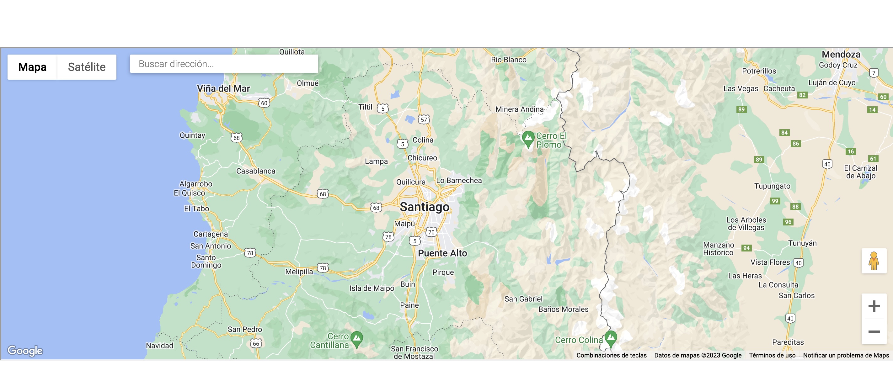 Mapa online de Enel de fallas imprevistas