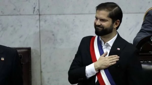 Presidente Gabriel Boric en la Cuenta Pública 2023.