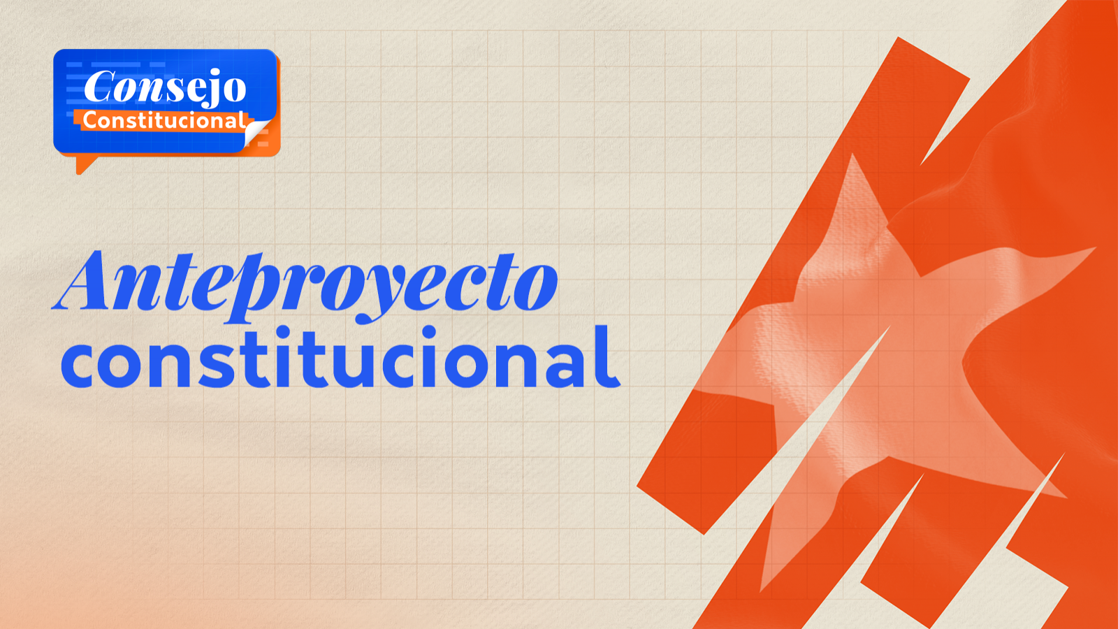 Anteproyecto constitucional, el documento oficial.