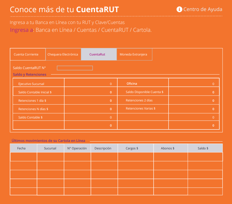 Conoce más de tu cartola en CuentaRUT