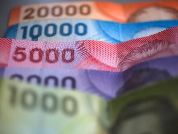 Billetes de 20 mil, 10 mil, 5 mil, 2 mil y mil pesos.