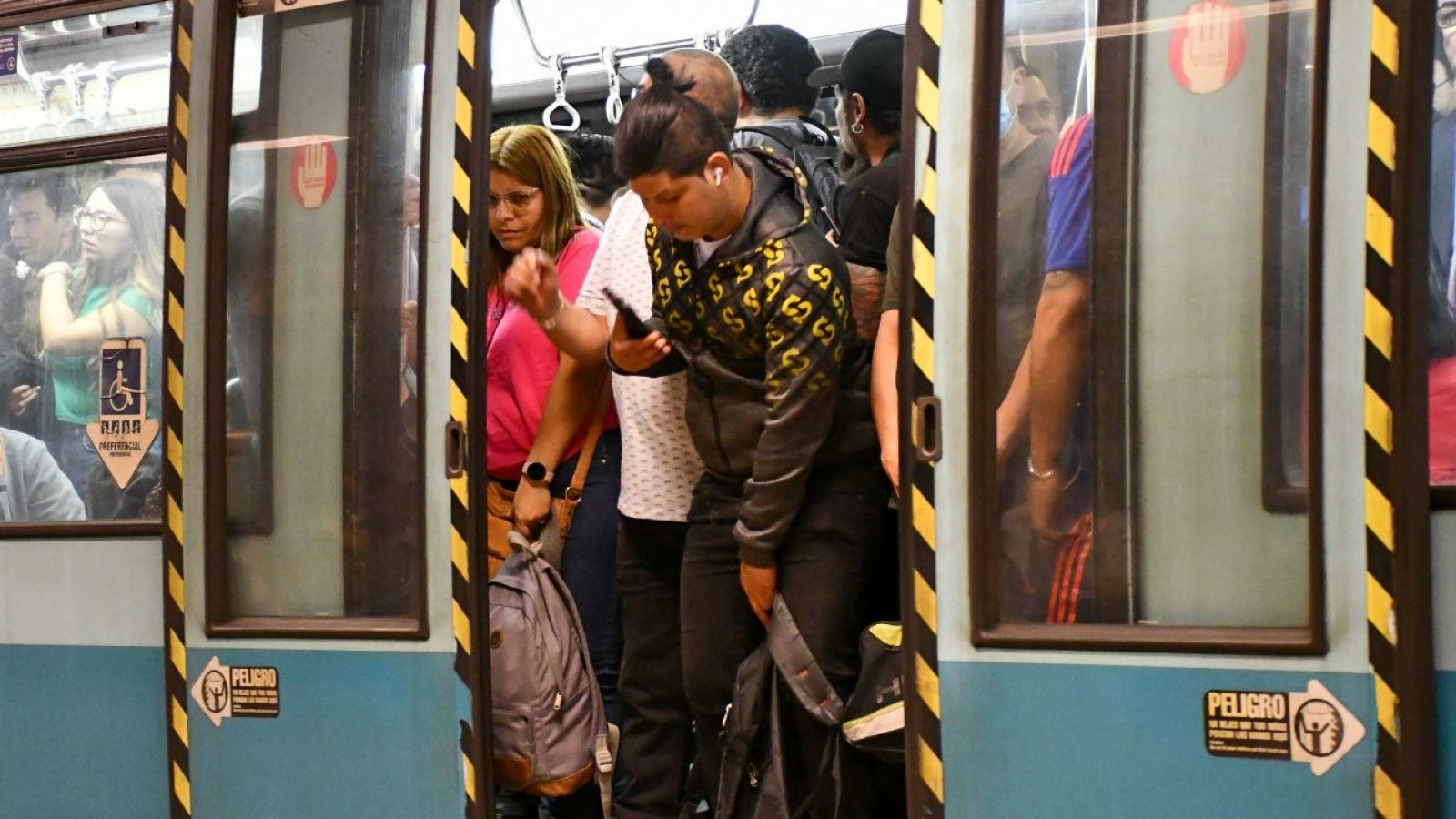 Metro de Santiago.