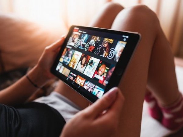 Tablet con Netflix.