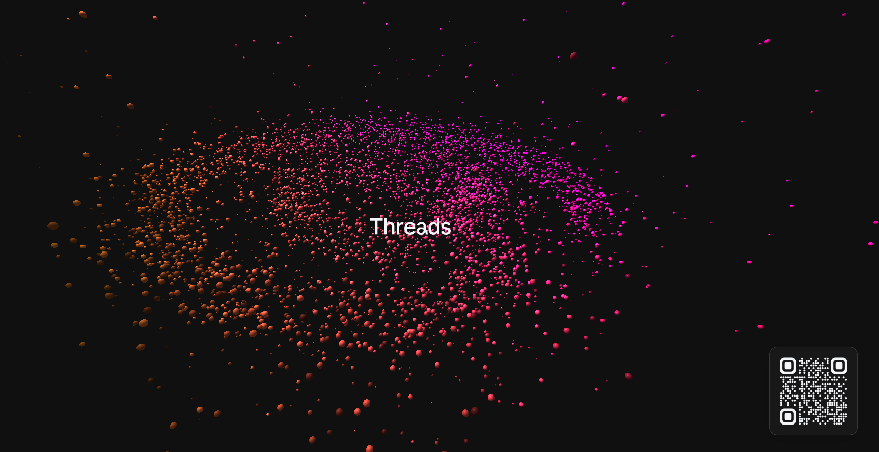 Versión web de Threads.