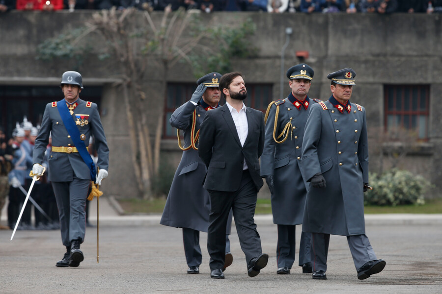 Presidente Boric Encabez Ceremonia De Juramento A La Bandera En La