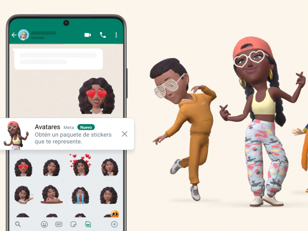 Imagen con avatares de WhatsApp