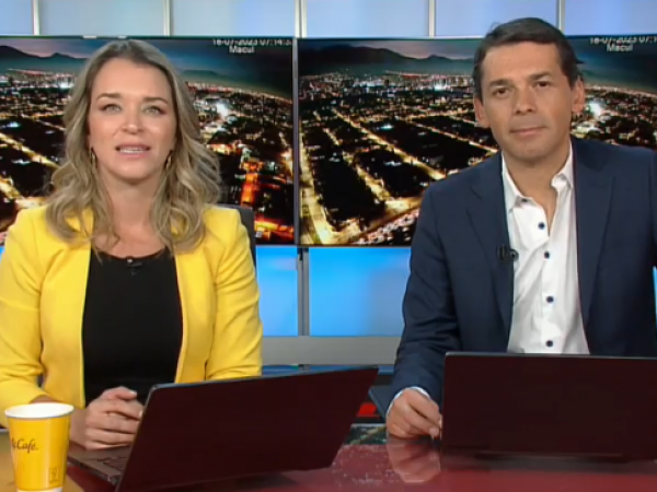 Carla Zunino y Gustavo Huerta en 24 AM.