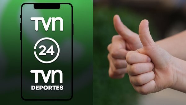 Canales de WhatsApp y un dedo arriba.