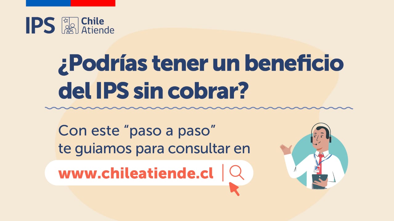 Afiche del IPS sobre beneficios sin cobrar