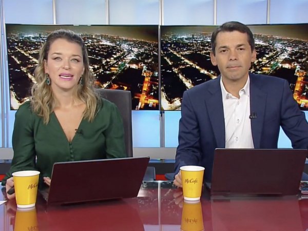 Carla Zunino y Gustavo Huerta en 24 AM.