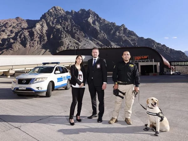 Funcionarios de la PDI en terreno