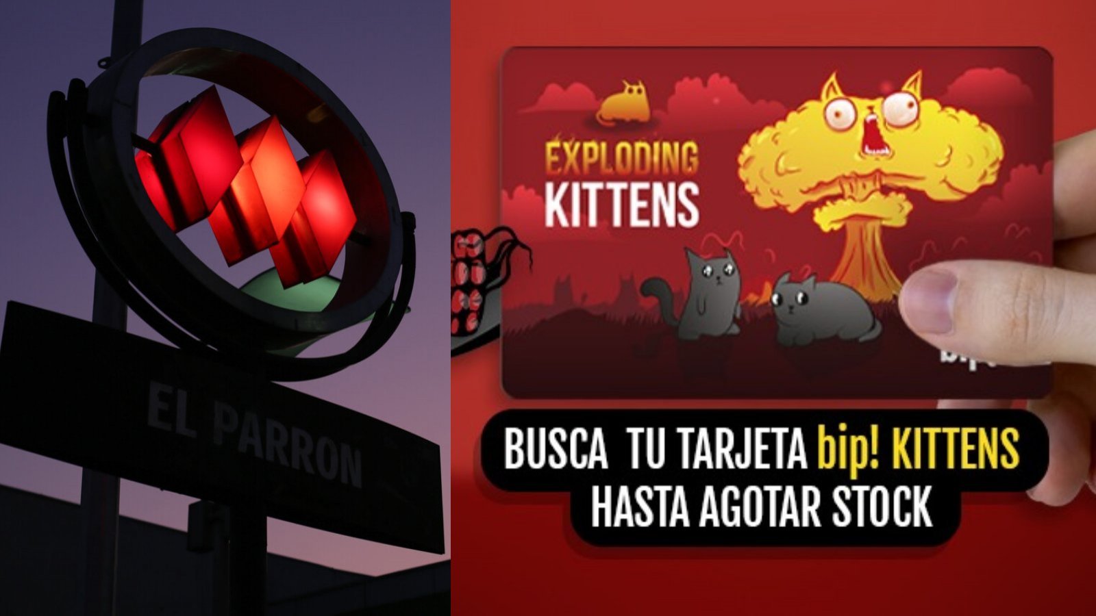 Exploding Kittens y Tarjeta Bip