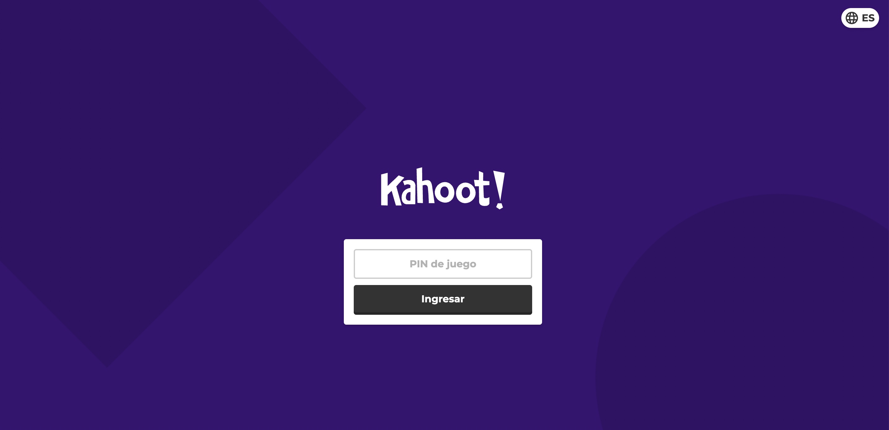 Kahoot ingresar