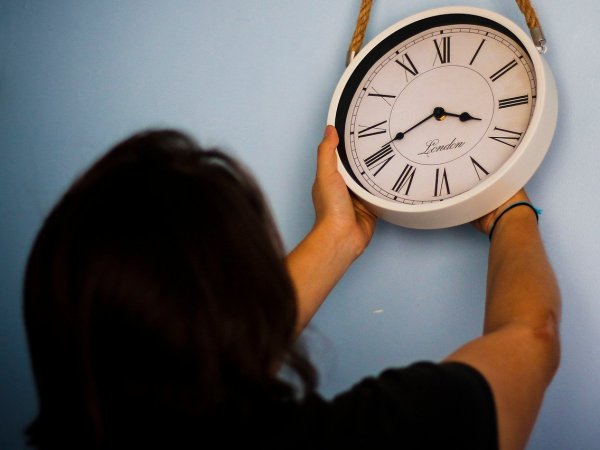 Cambio de hora en reloj