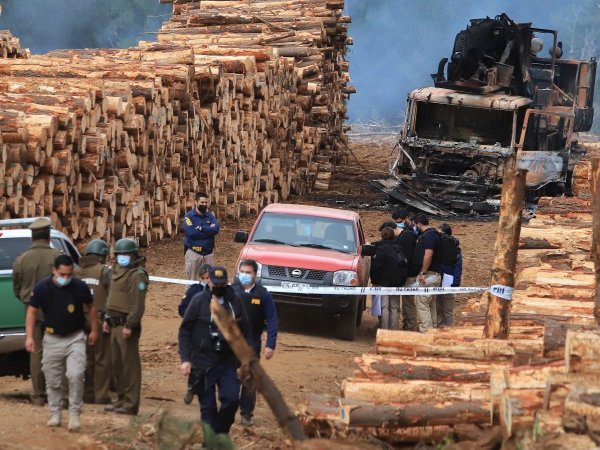Ataque incendiario en La Araucanía