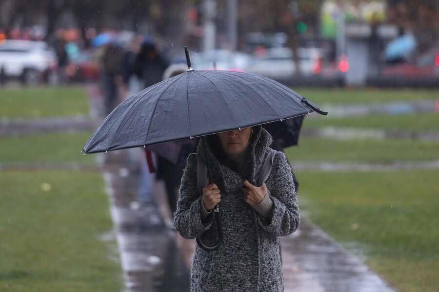 Lluvia en Santiago