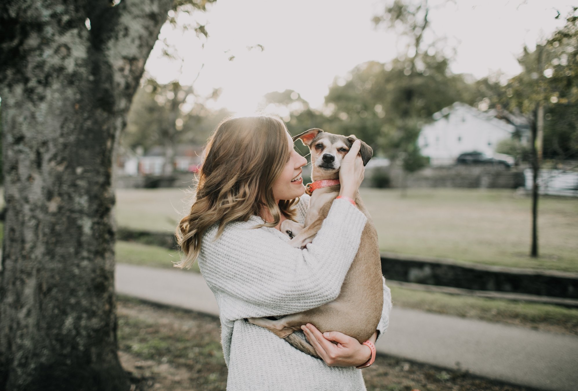 Frases para fotos. Mujer con su perro. 