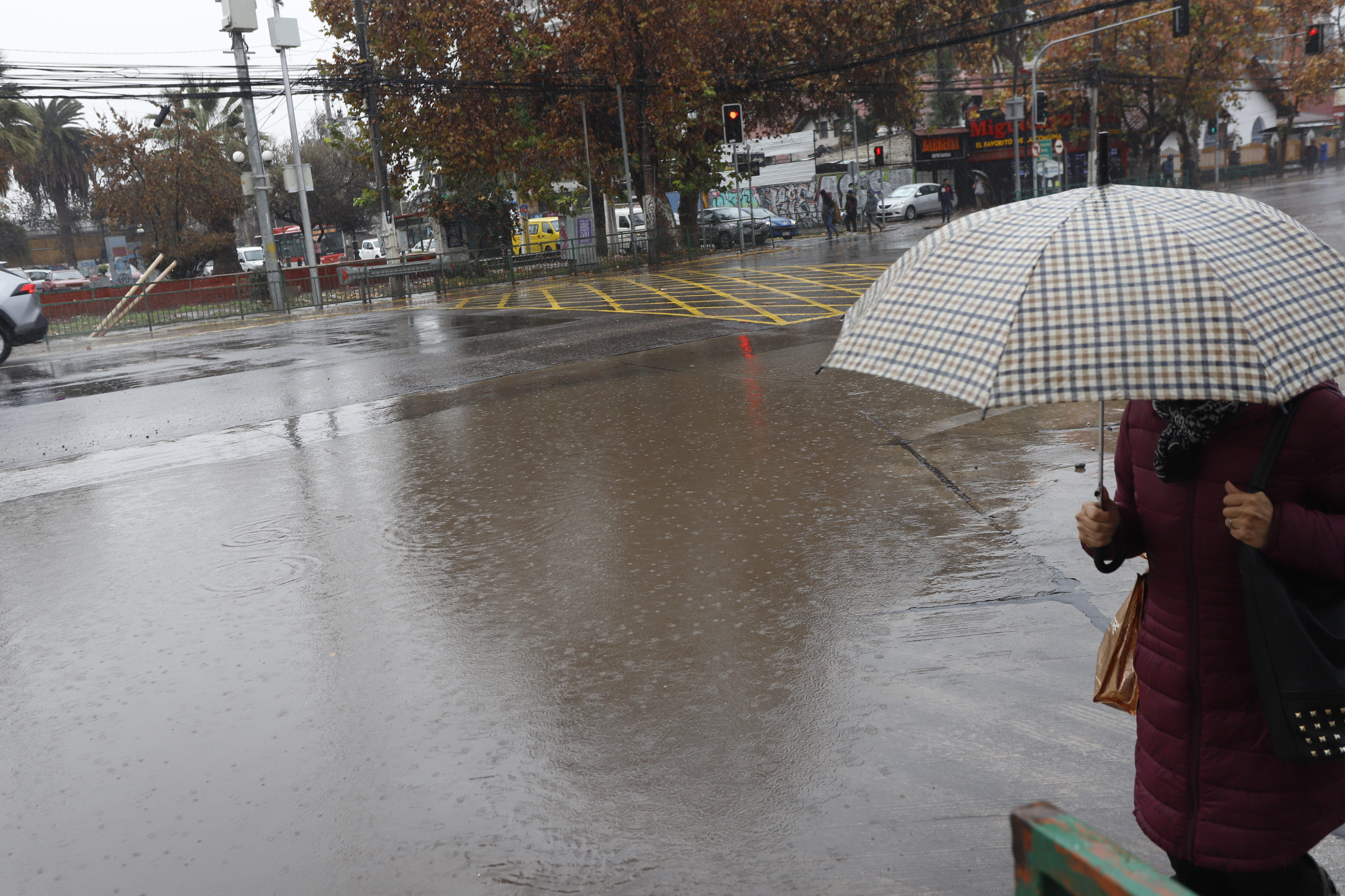 Lluvia en Santiago. Iván Torres.