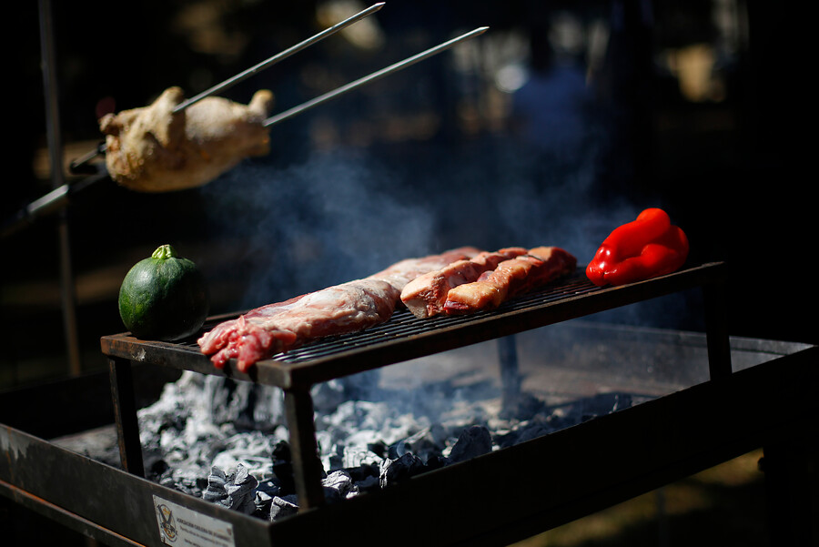 Asado de Fiestas Patrias. Parrilla