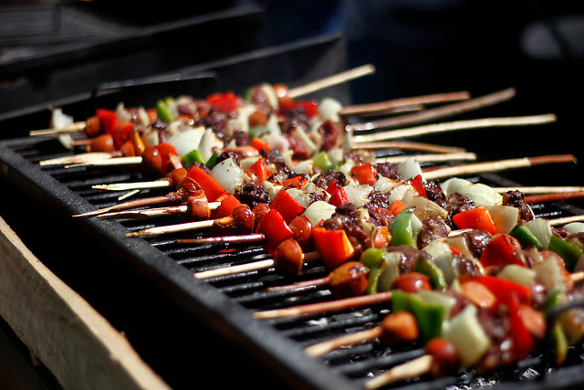 Anticuchos en Fiestas Patrias