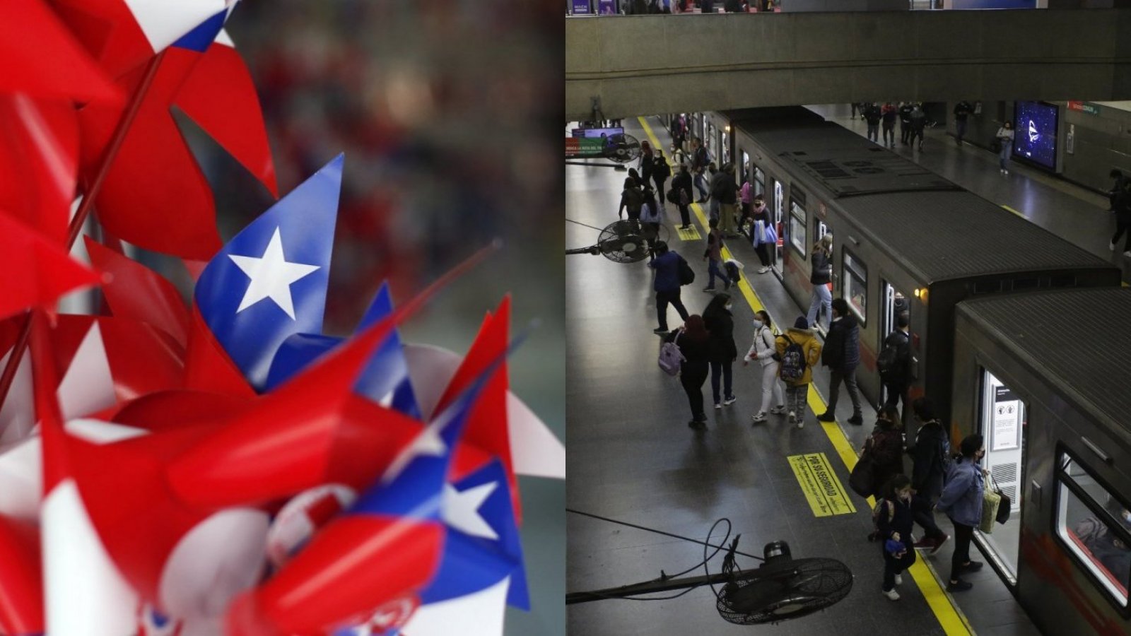 Horario Metro. Santiago. Fiestas Patrias.