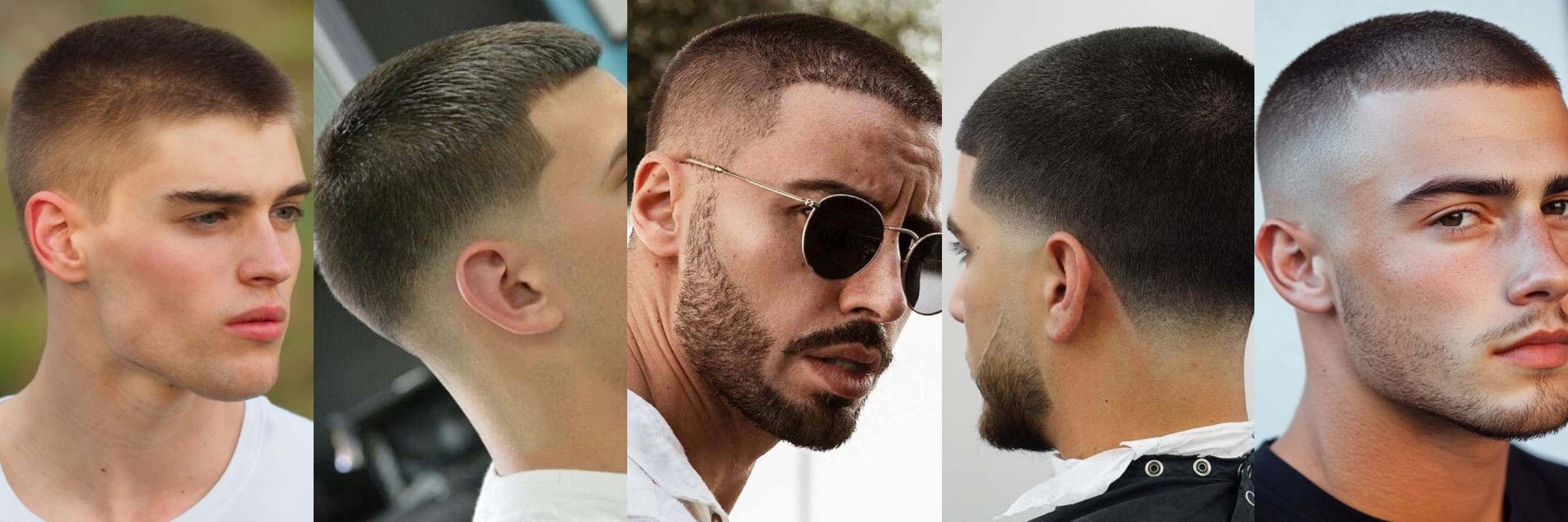 Buzz cut con taper fade