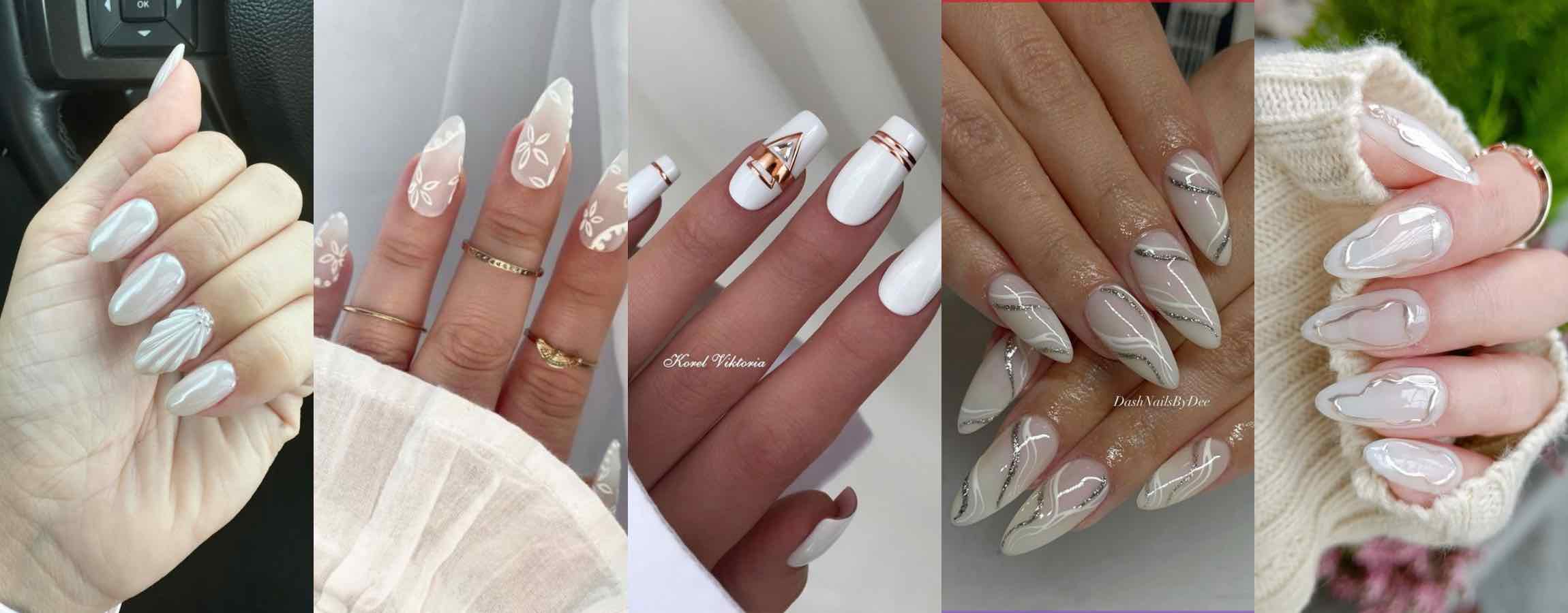 Diseños de uñas blancas
