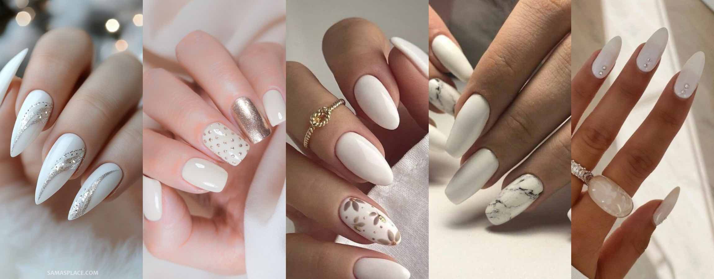 Diseños de uñas blancas
