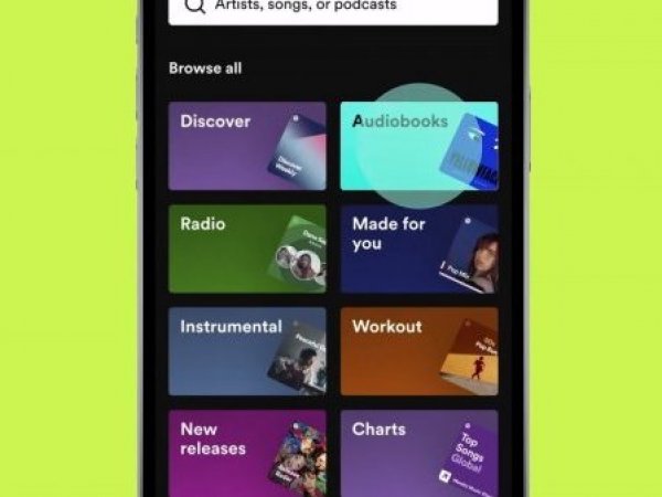 Spotify. Audiolibros.