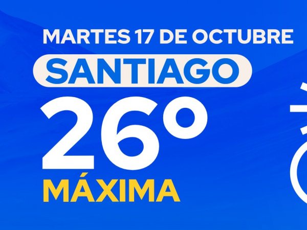 El tiempo en Santiago: martes 17 de octubre 2023