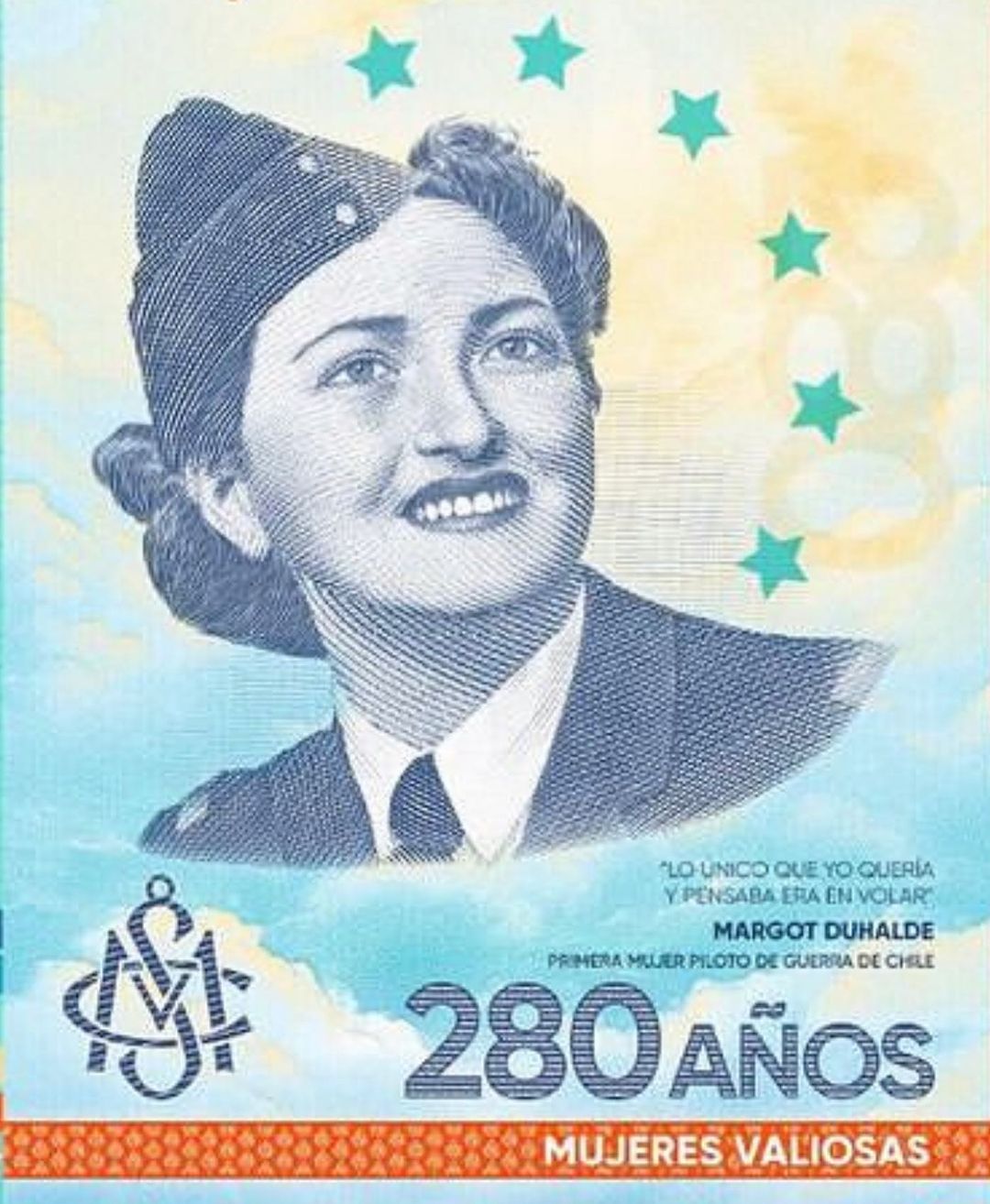 Lanzan billete conmemorativo de Margot Duhalde