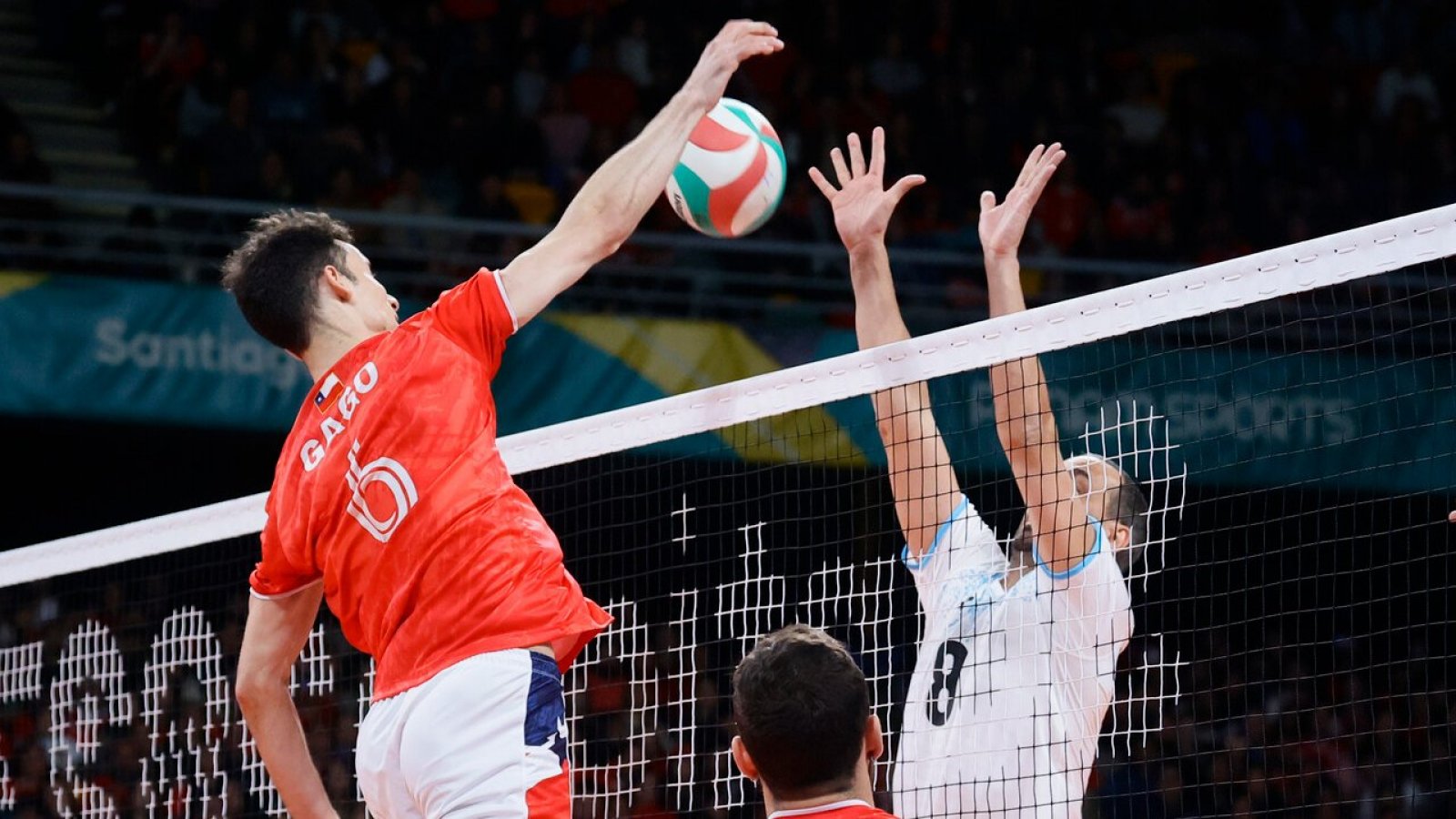 Los Guerreros, selección chilena de vóleibol, en los Juegos Panamericanos Santiago 2023.