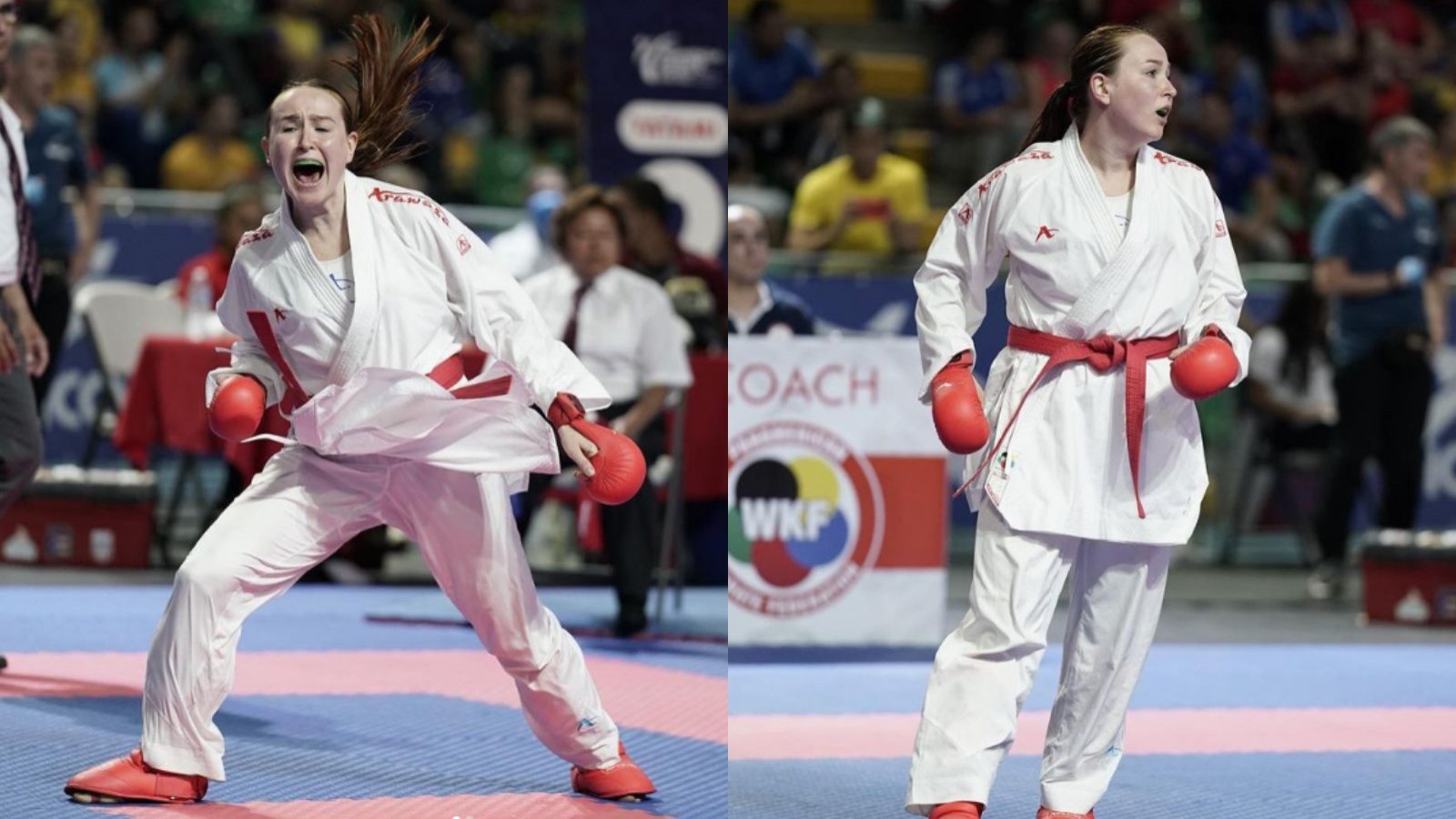 Chilena ucraniana en karate panamericano