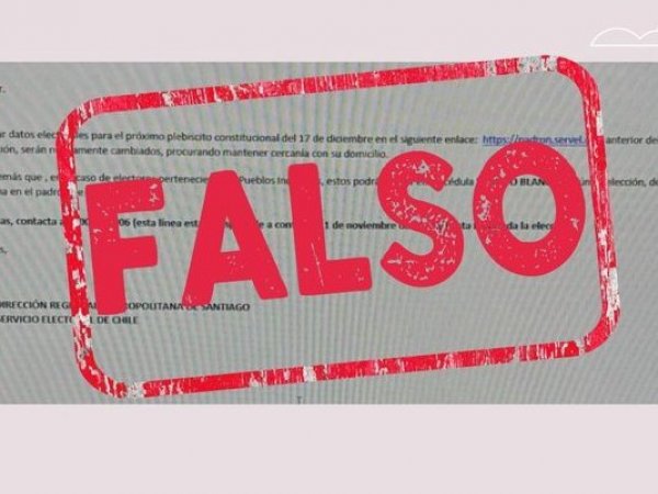 Servel emite alerta por correo falso que solicita cambio de datos electorales