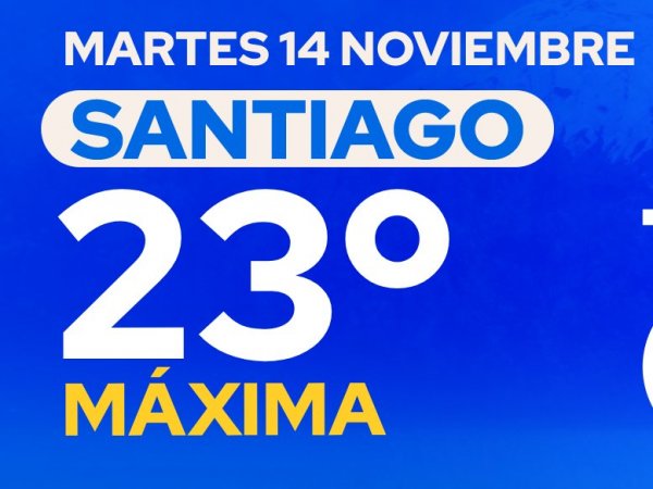 El tiempo en Santiago: martes 14 de noviembre 2023