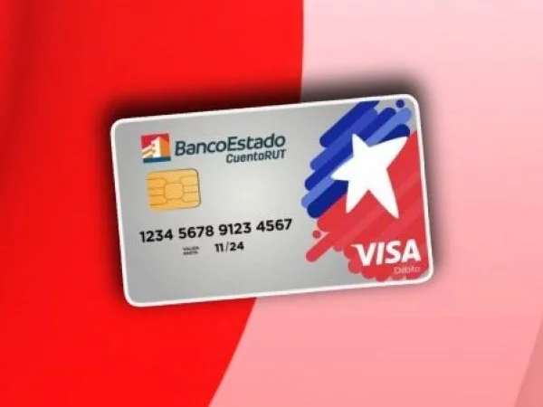 Imagen de una tarjeta CuentaRUT de BancoEstado