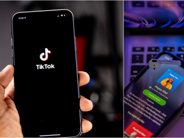 TikTok y Spotify