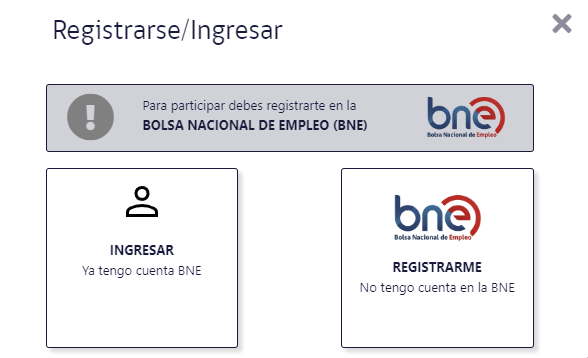 registrarte en la Bolsa Nacional de Empleo