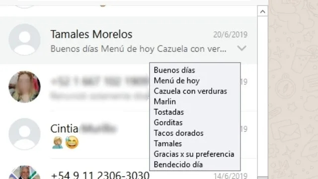 WhatsApp Web leer mensaje