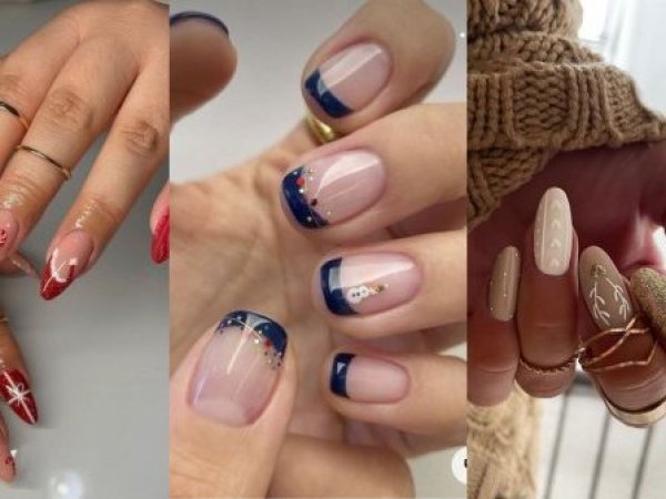 20 diseños en tendencias para uñas de Navidad 2023