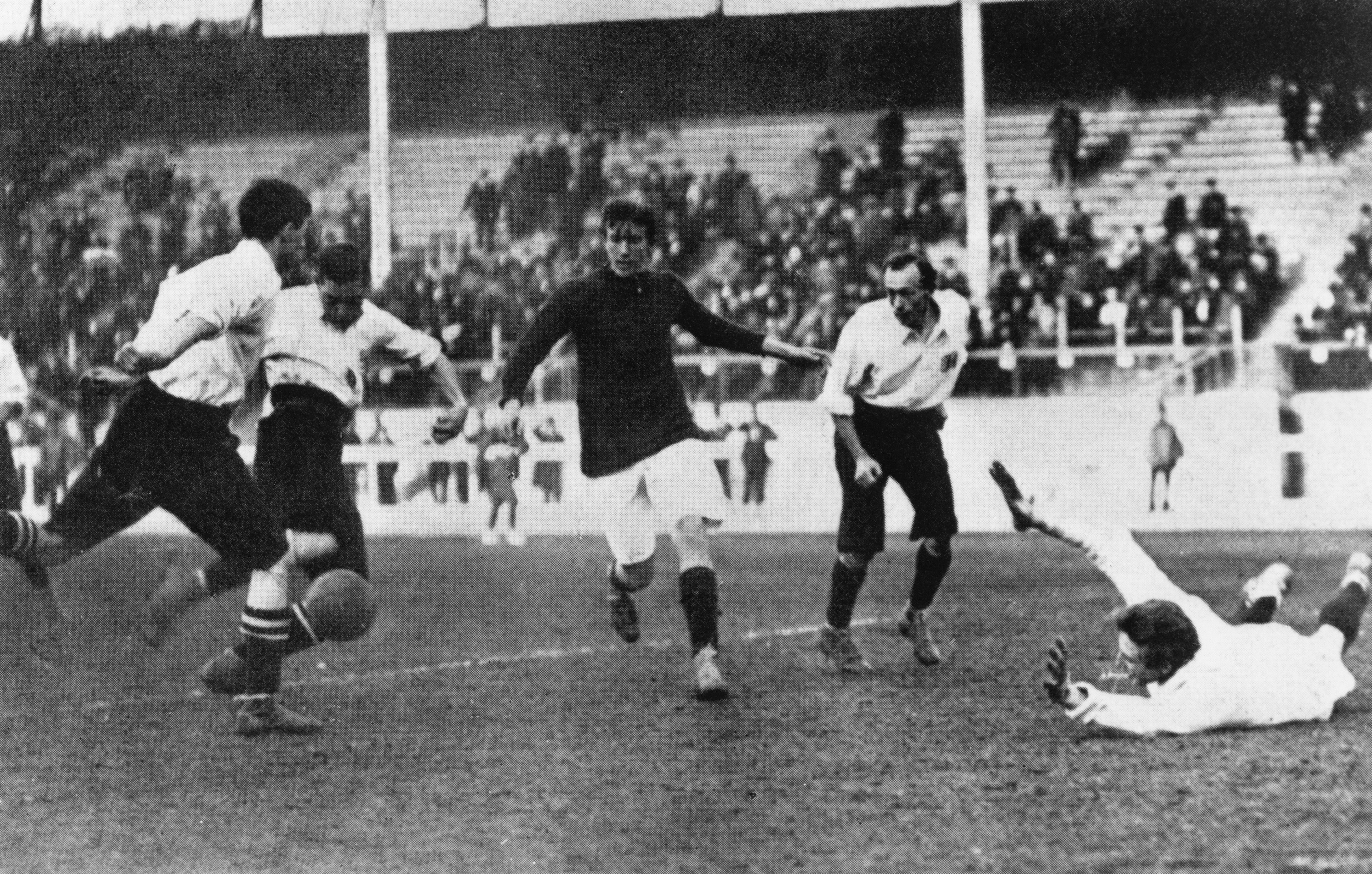 Primer partido de fútbol en la historia de los Juegos Olímpicos