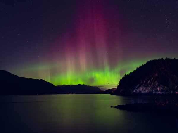 Auroras polares, auroras australes, Chile, 2024.