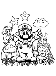 10 dibujos de Mario Bros y sus amigos para colorear e imprimir